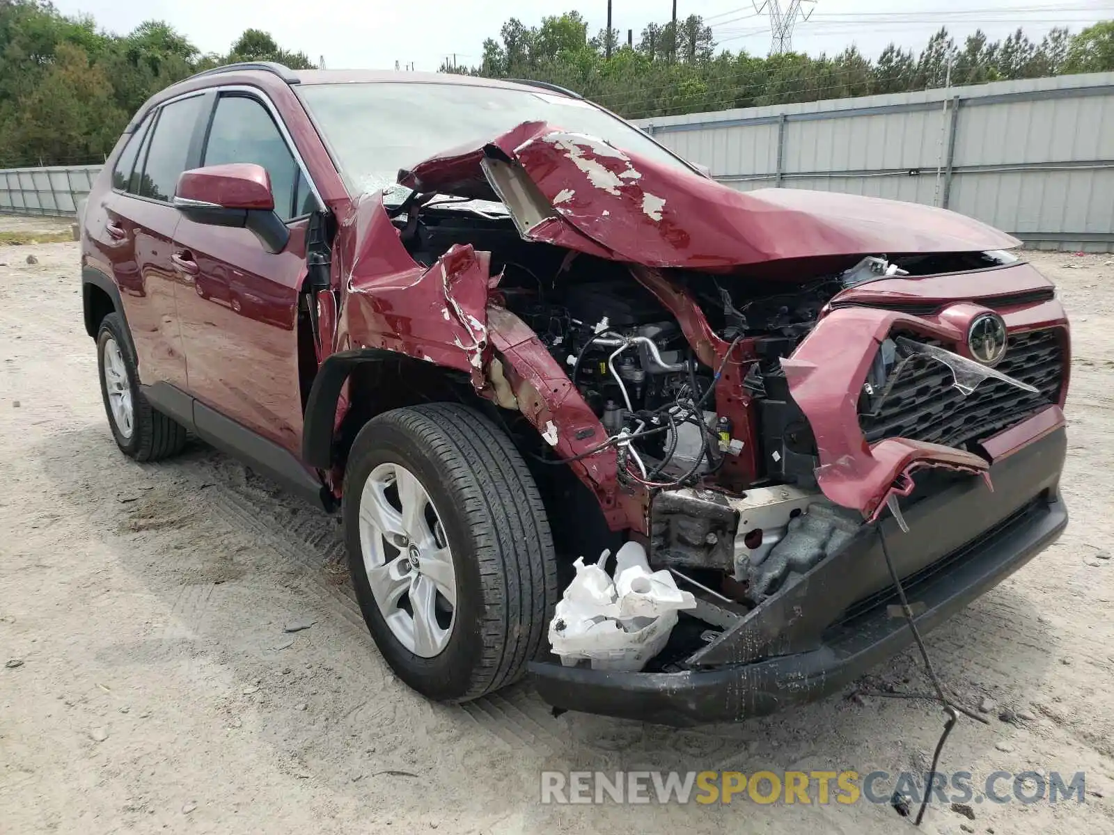 1 Photograph of a damaged car 2T3W1RFV0KC023910 TOYOTA RAV4 2019