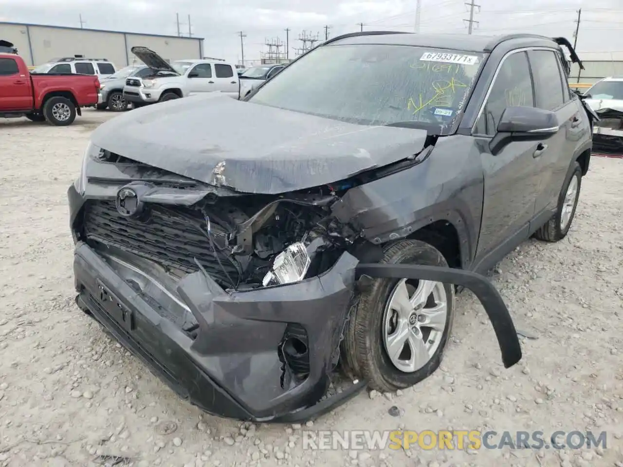 2 Photograph of a damaged car 2T3W1RFV1KC016917 TOYOTA RAV4 2019