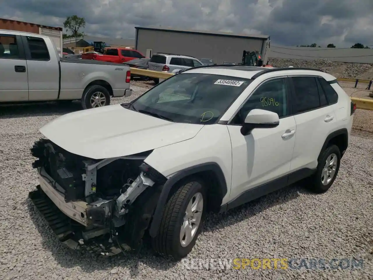 2 Photograph of a damaged car 2T3W1RFV1KW029696 TOYOTA RAV4 2019