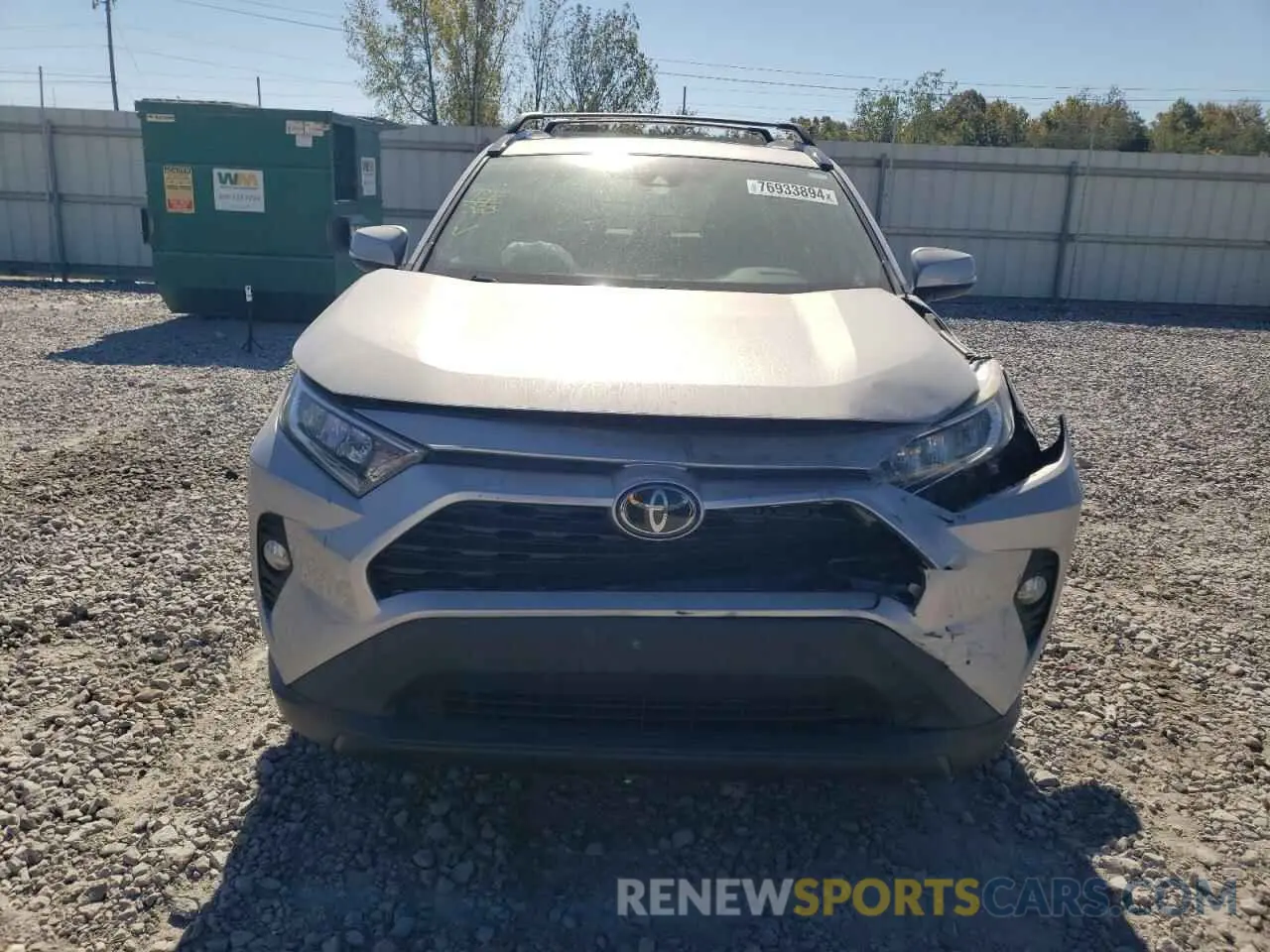 5 Photograph of a damaged car 2T3W1RFV2KC005506 TOYOTA RAV4 2019