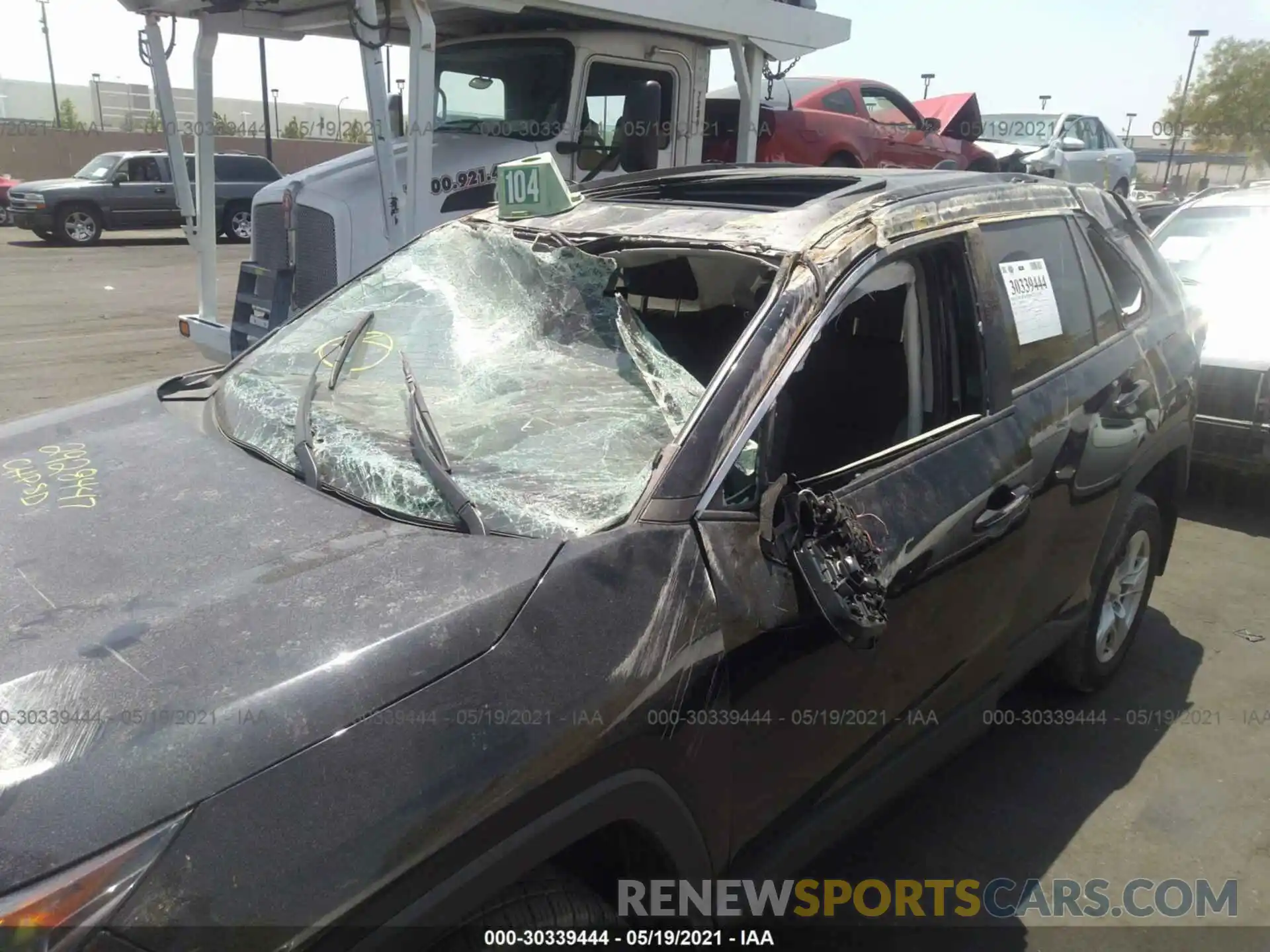 6 Photograph of a damaged car 2T3W1RFV2KC028414 TOYOTA RAV4 2019