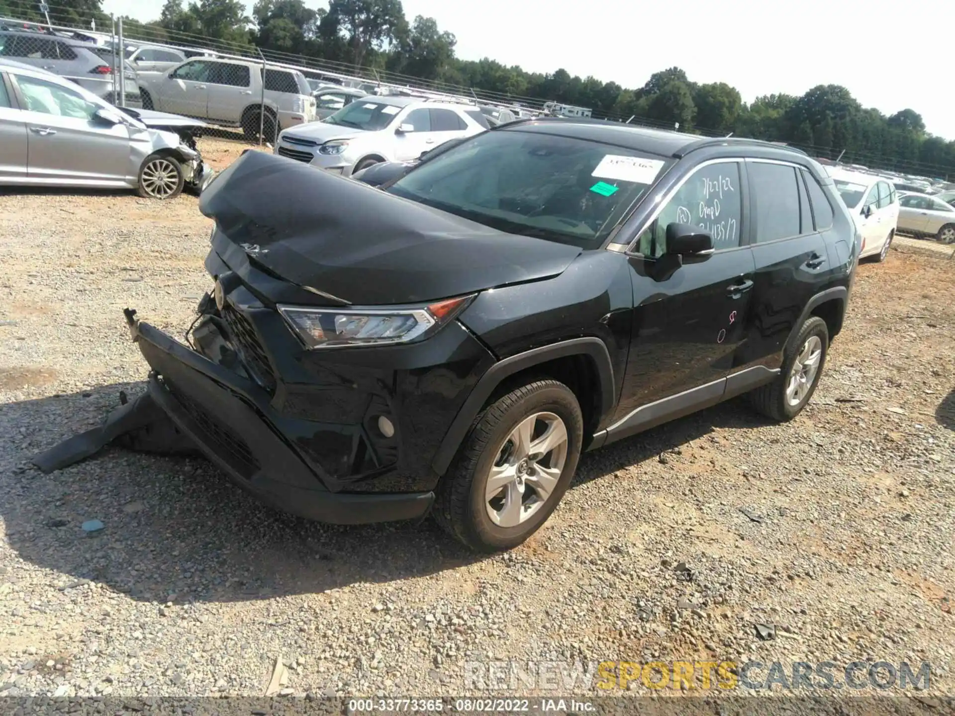 2 Photograph of a damaged car 2T3W1RFV2KC031149 TOYOTA RAV4 2019