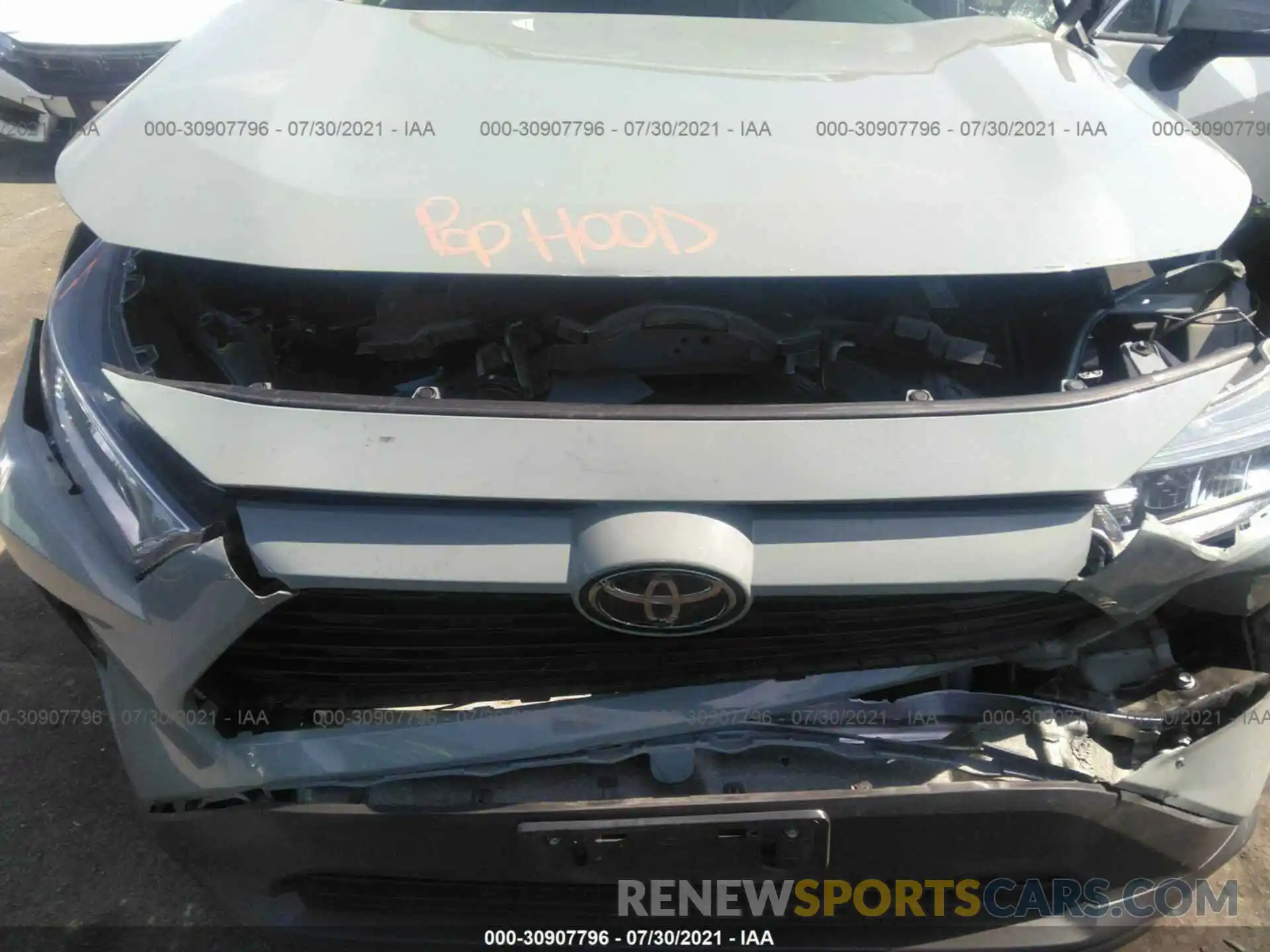 10 Photograph of a damaged car 2T3W1RFV2KW045230 TOYOTA RAV4 2019