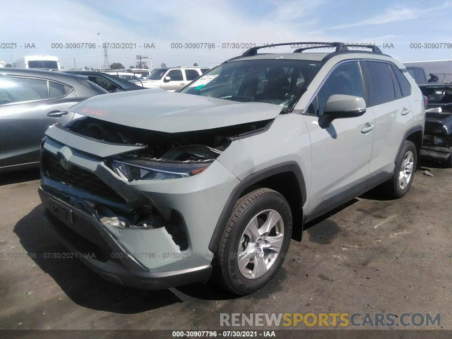 2 Photograph of a damaged car 2T3W1RFV2KW045230 TOYOTA RAV4 2019