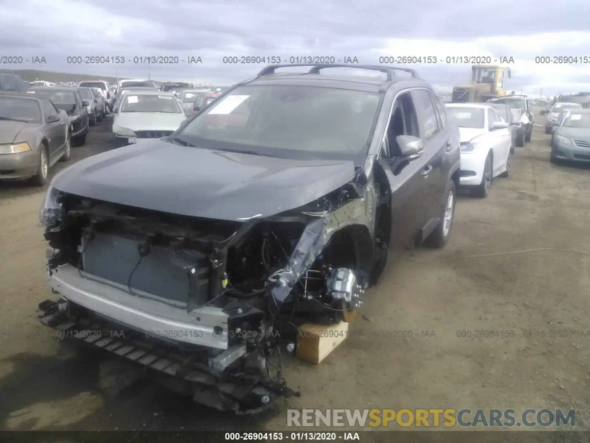 2 Photograph of a damaged car 2T3W1RFV3KC010200 TOYOTA RAV4 2019