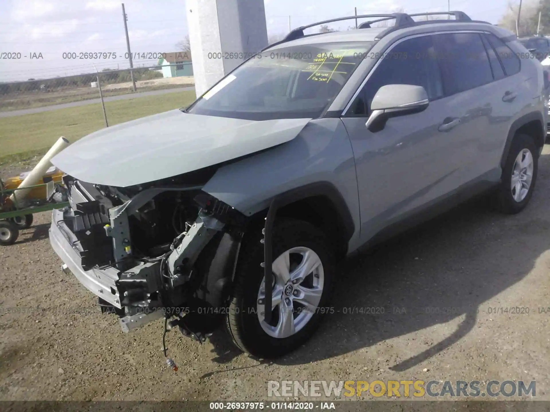 2 Photograph of a damaged car 2T3W1RFV3KC026994 TOYOTA RAV4 2019