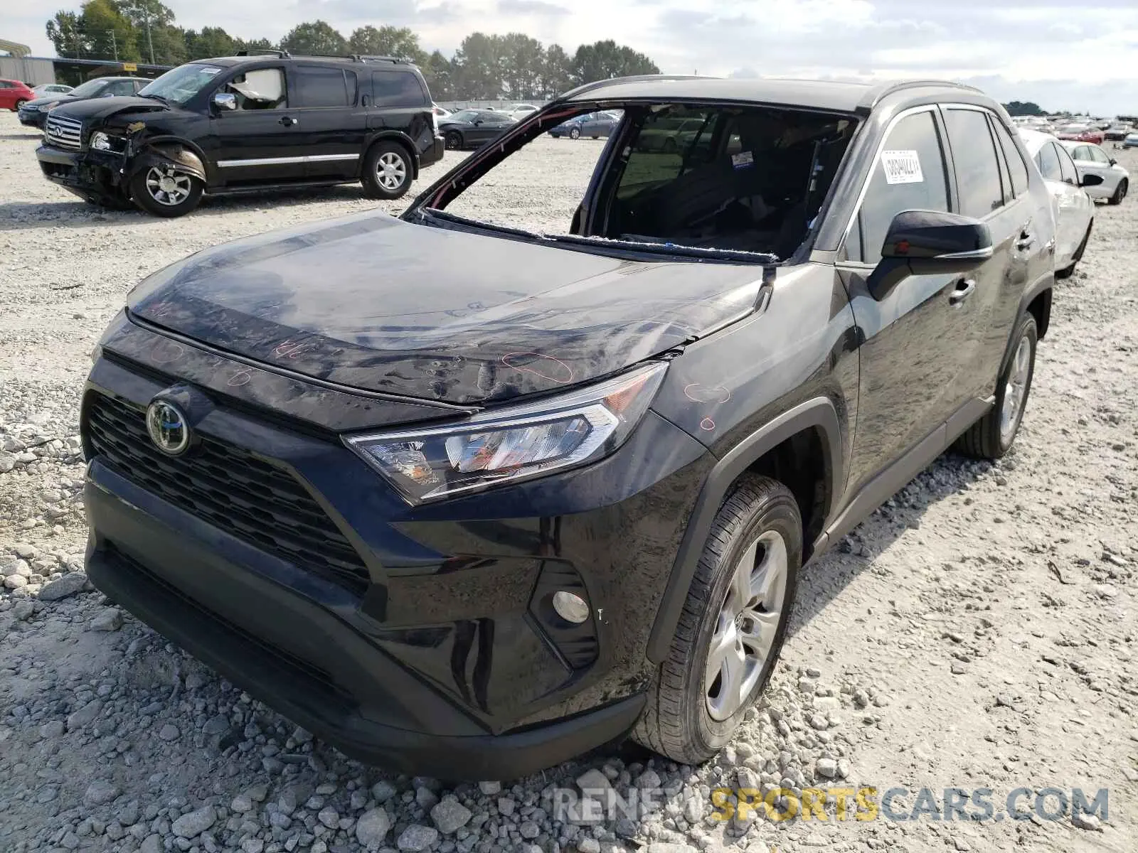 2 Photograph of a damaged car 2T3W1RFV3KW013175 TOYOTA RAV4 2019