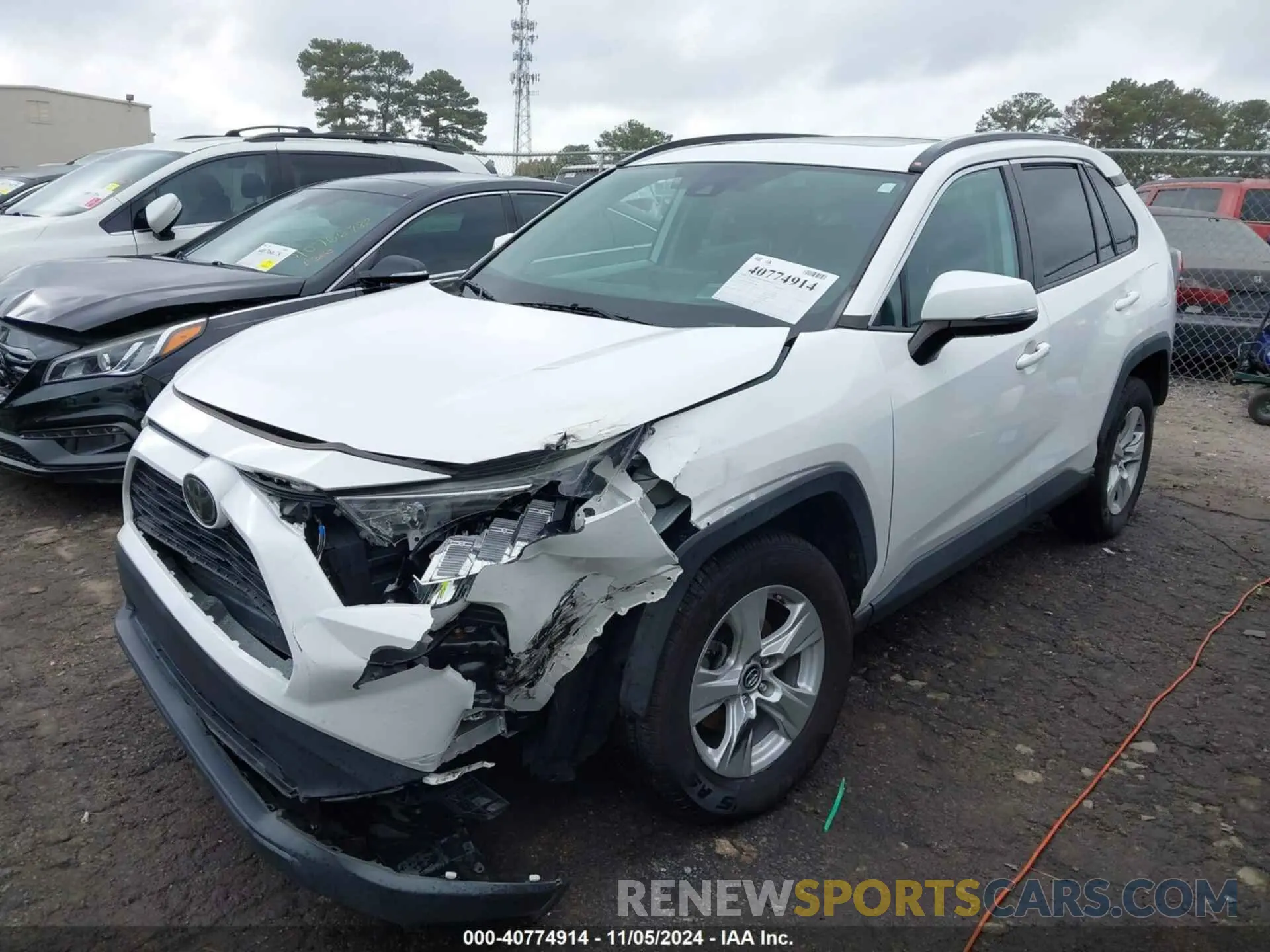 2 Photograph of a damaged car 2T3W1RFV4KC022288 TOYOTA RAV4 2019