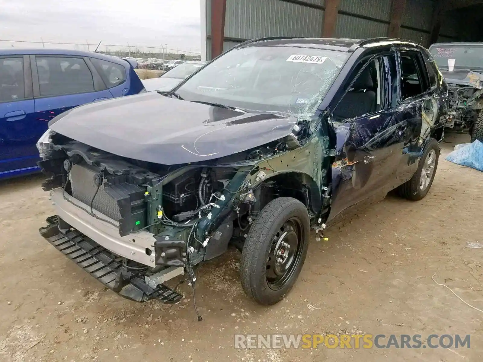 2 Photograph of a damaged car 2T3W1RFV4KW018496 TOYOTA RAV4 2019