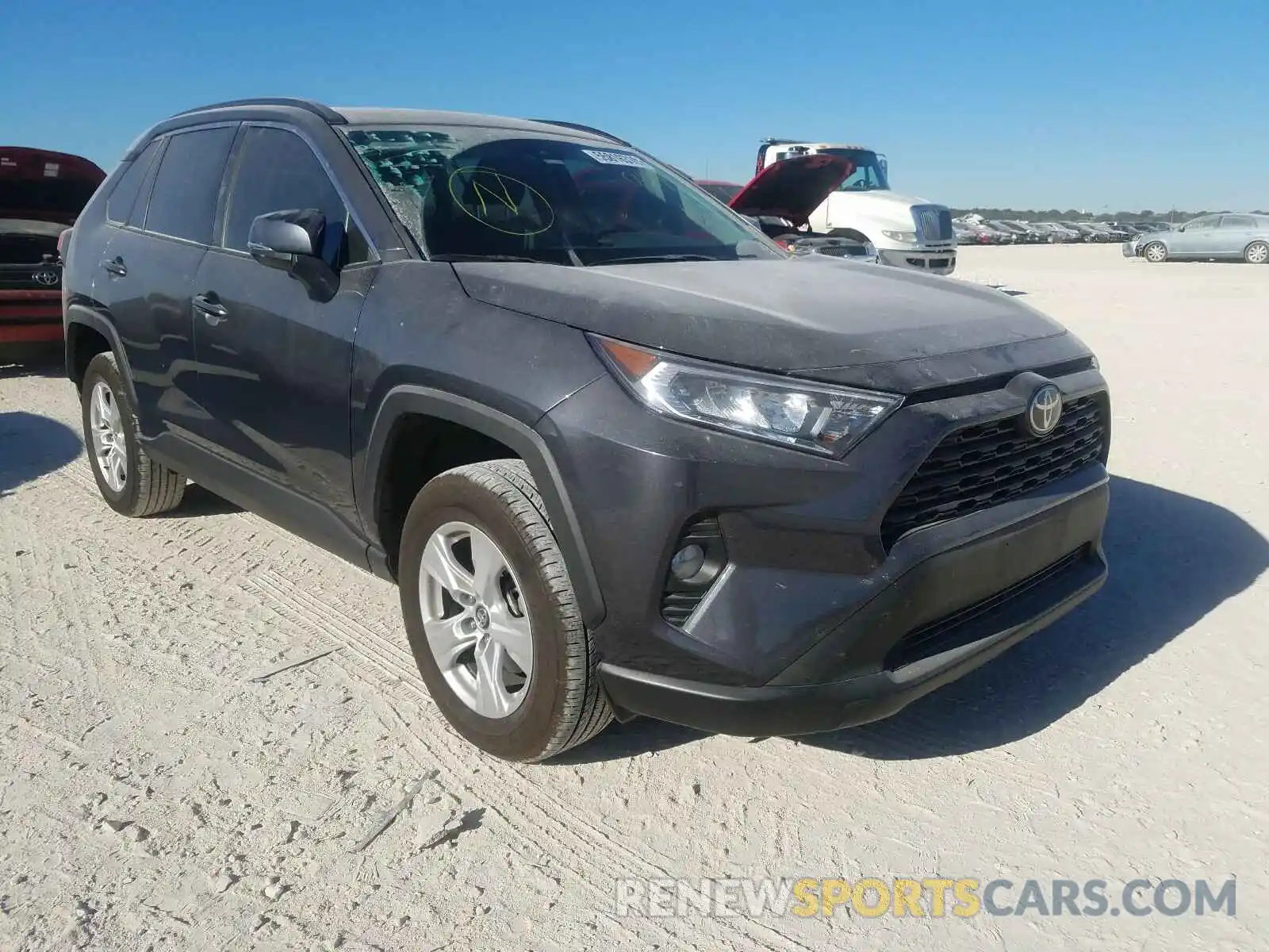 1 Photograph of a damaged car 2T3W1RFV4KW044919 TOYOTA RAV4 2019