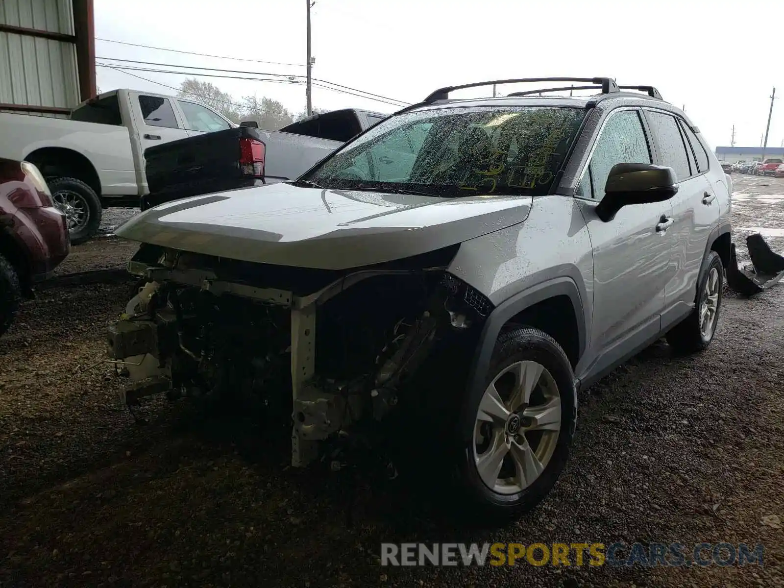 2 Photograph of a damaged car 2T3W1RFV5KC025166 TOYOTA RAV4 2019