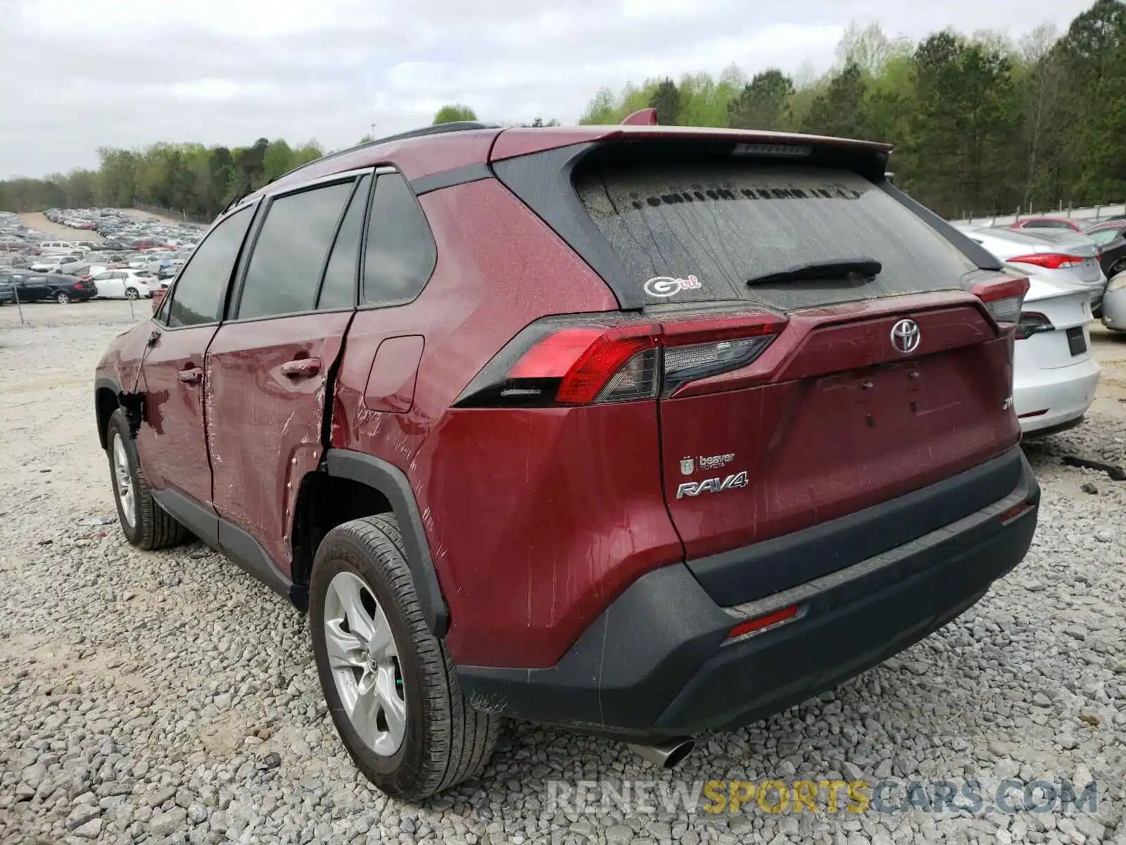 3 Photograph of a damaged car 2T3W1RFV5KW019608 TOYOTA RAV4 2019