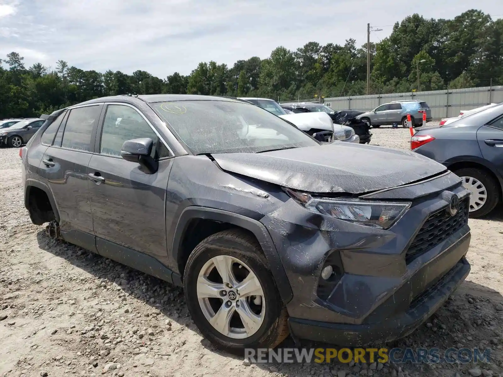 1 Photograph of a damaged car 2T3W1RFV5KW048834 TOYOTA RAV4 2019