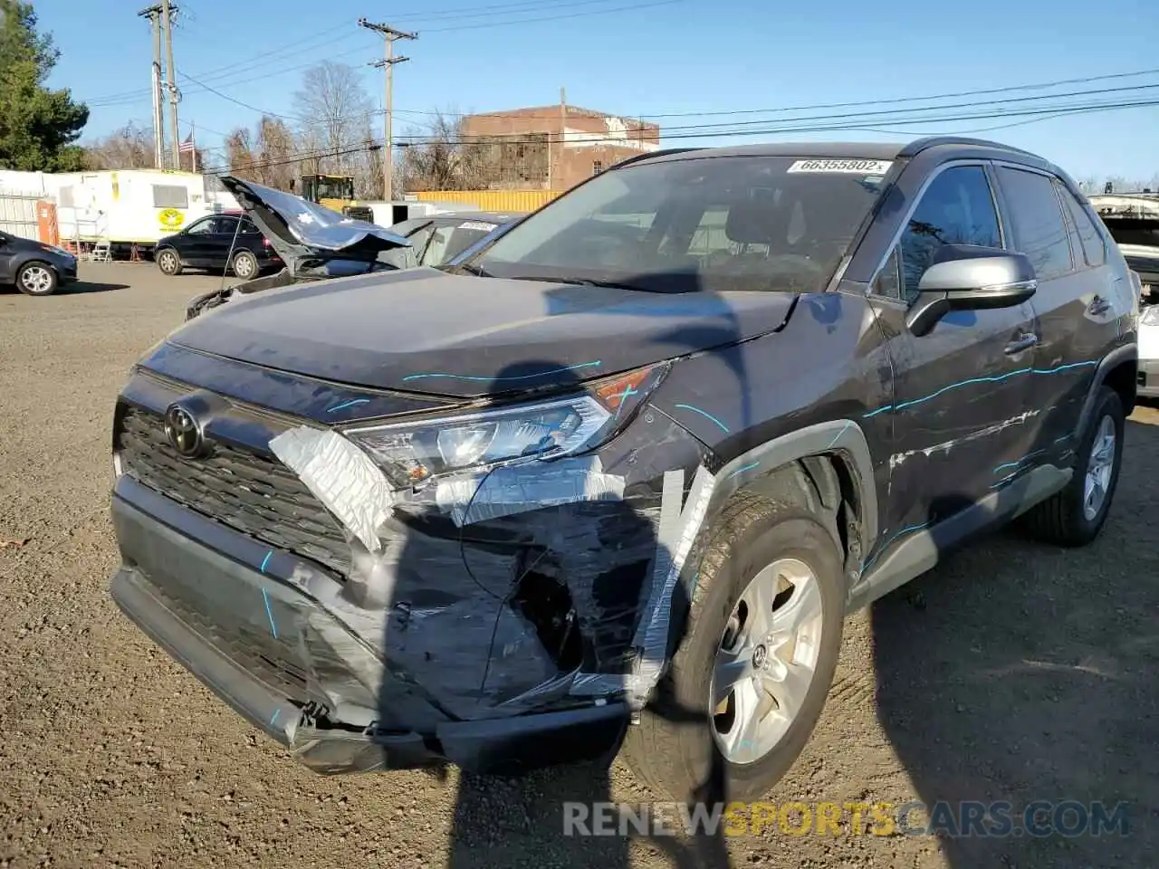 1 Photograph of a damaged car 2T3W1RFV6KW002302 TOYOTA RAV4 2019