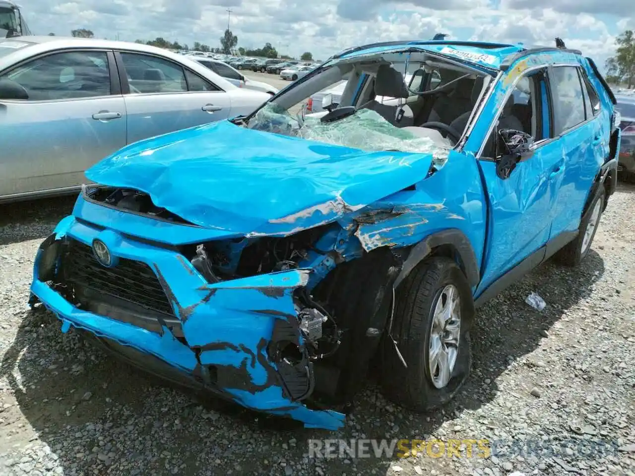 2 Photograph of a damaged car 2T3W1RFV7KC027369 TOYOTA RAV4 2019