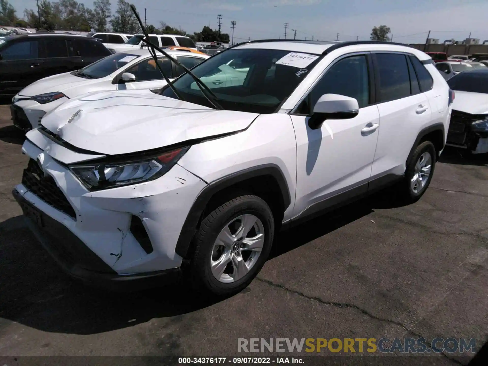 2 Photograph of a damaged car 2T3W1RFV7KW027600 TOYOTA RAV4 2019