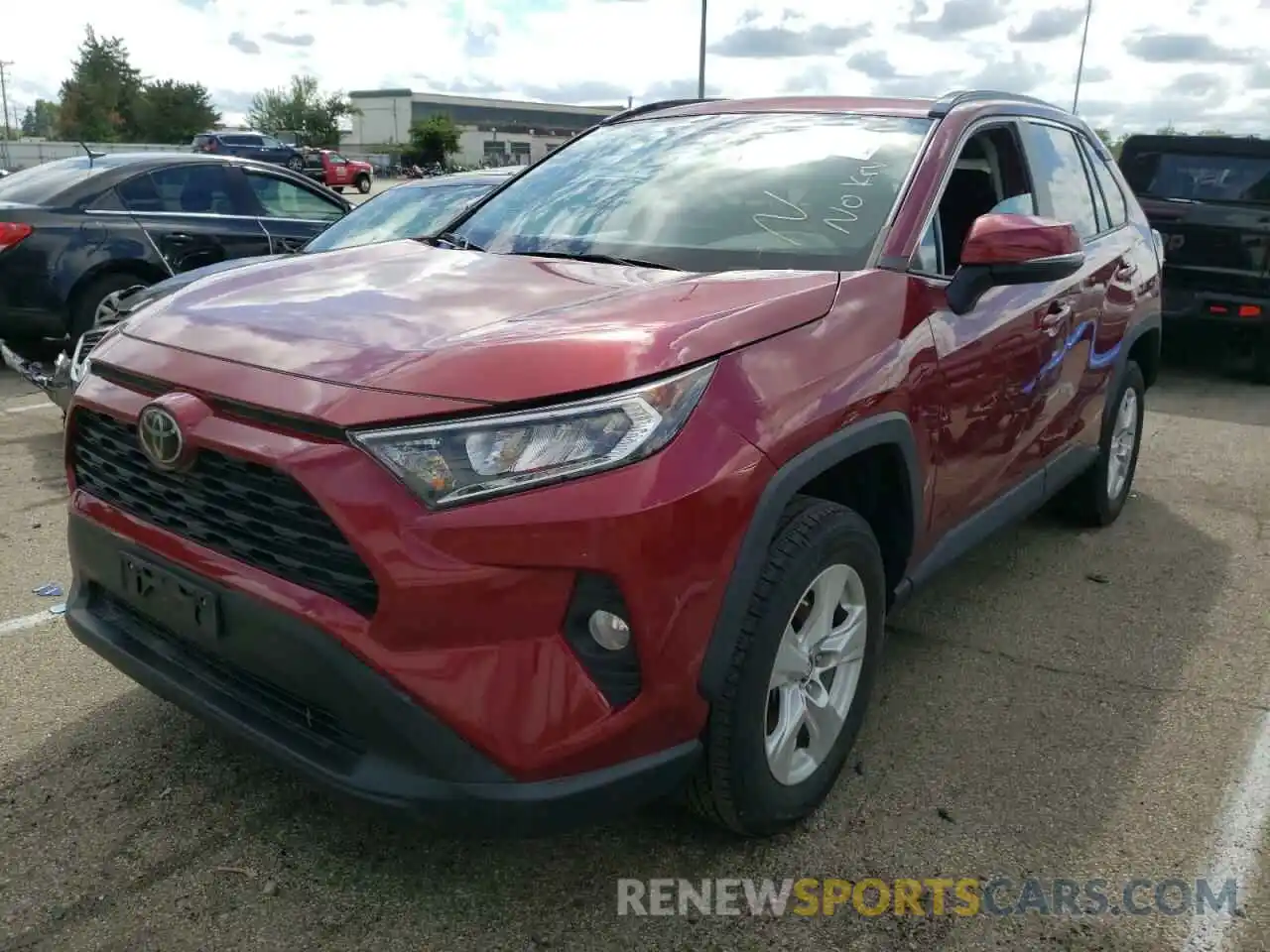 2 Photograph of a damaged car 2T3W1RFV7KW038578 TOYOTA RAV4 2019