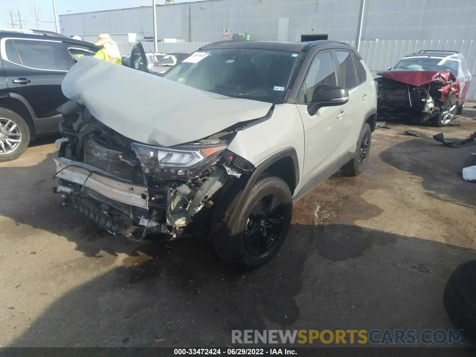 2 Photograph of a damaged car 2T3W1RFV7KW042226 TOYOTA RAV4 2019