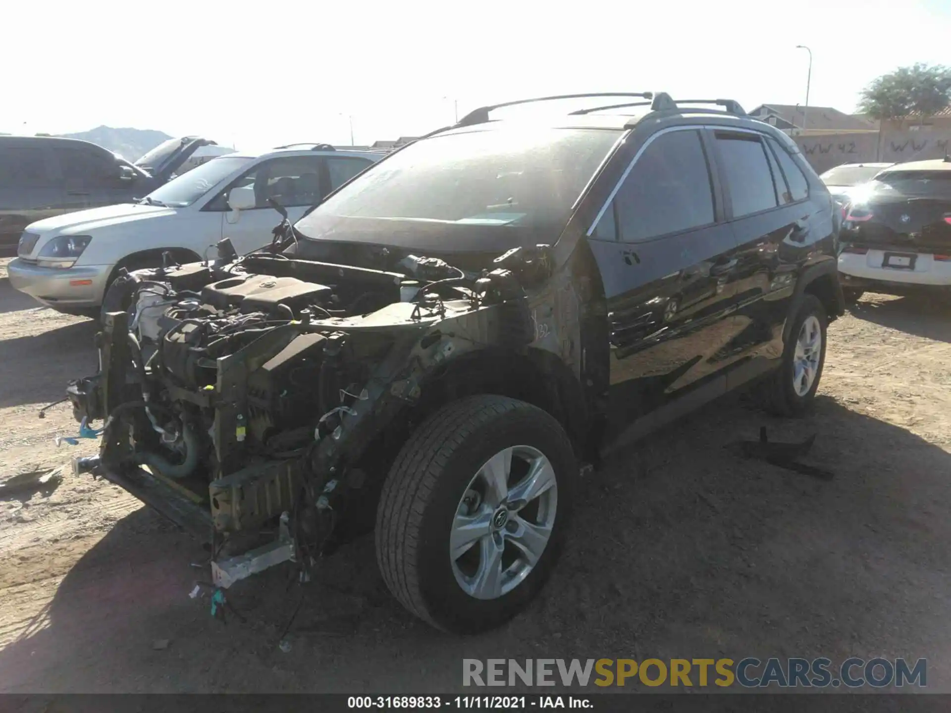 2 Photograph of a damaged car 2T3W1RFV7KW049919 TOYOTA RAV4 2019