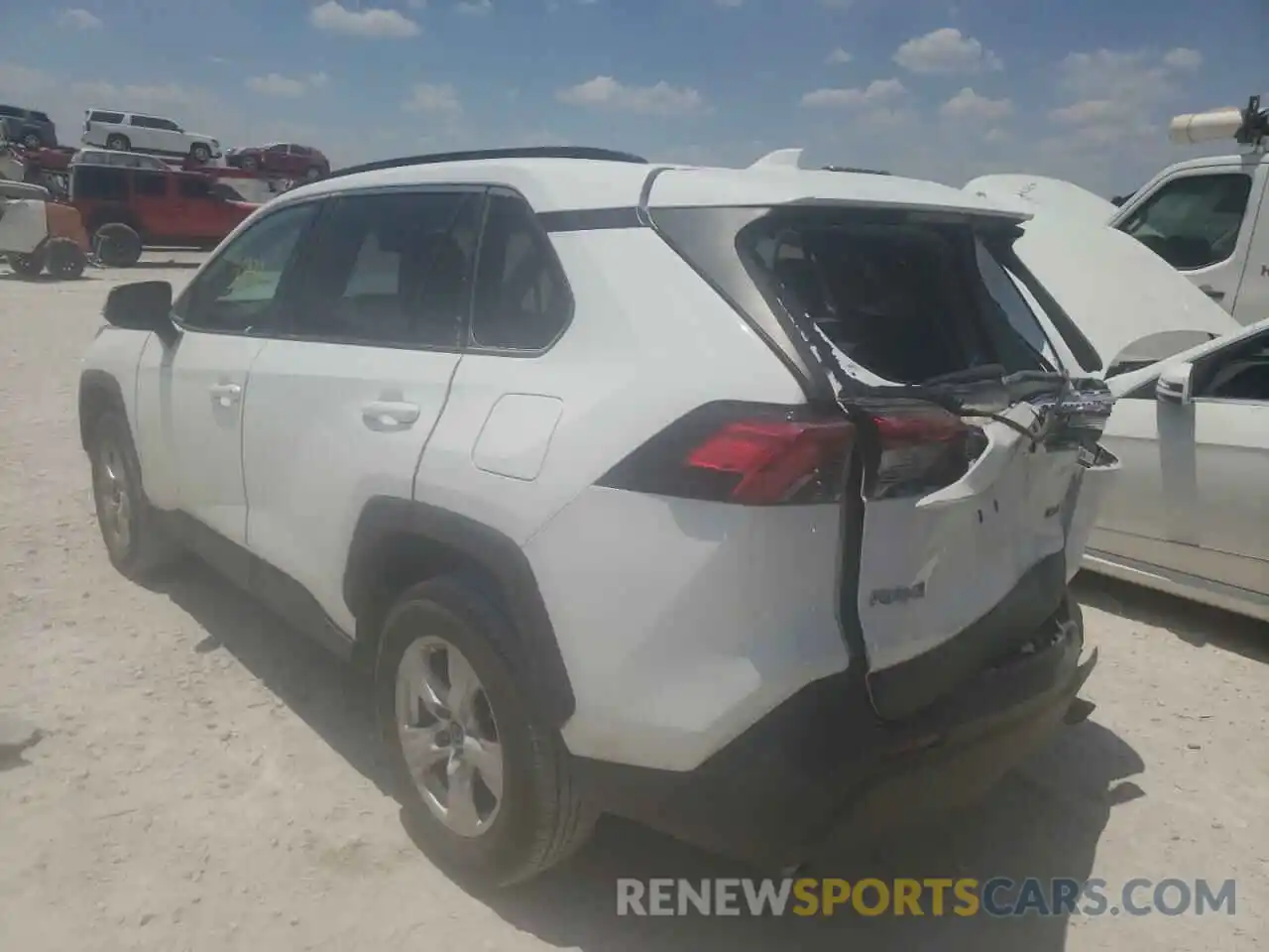 3 Photograph of a damaged car 2T3W1RFV8KC010015 TOYOTA RAV4 2019