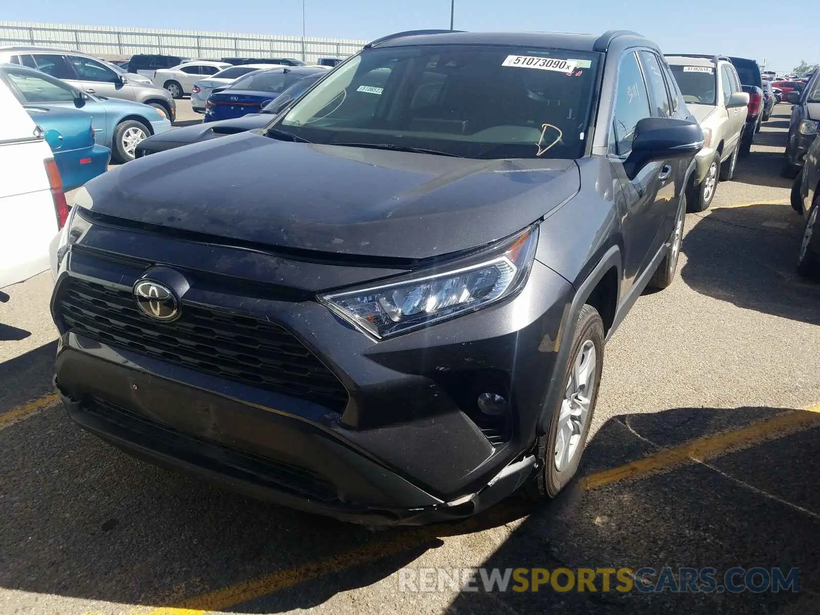2 Photograph of a damaged car 2T3W1RFV8KW013933 TOYOTA RAV4 2019