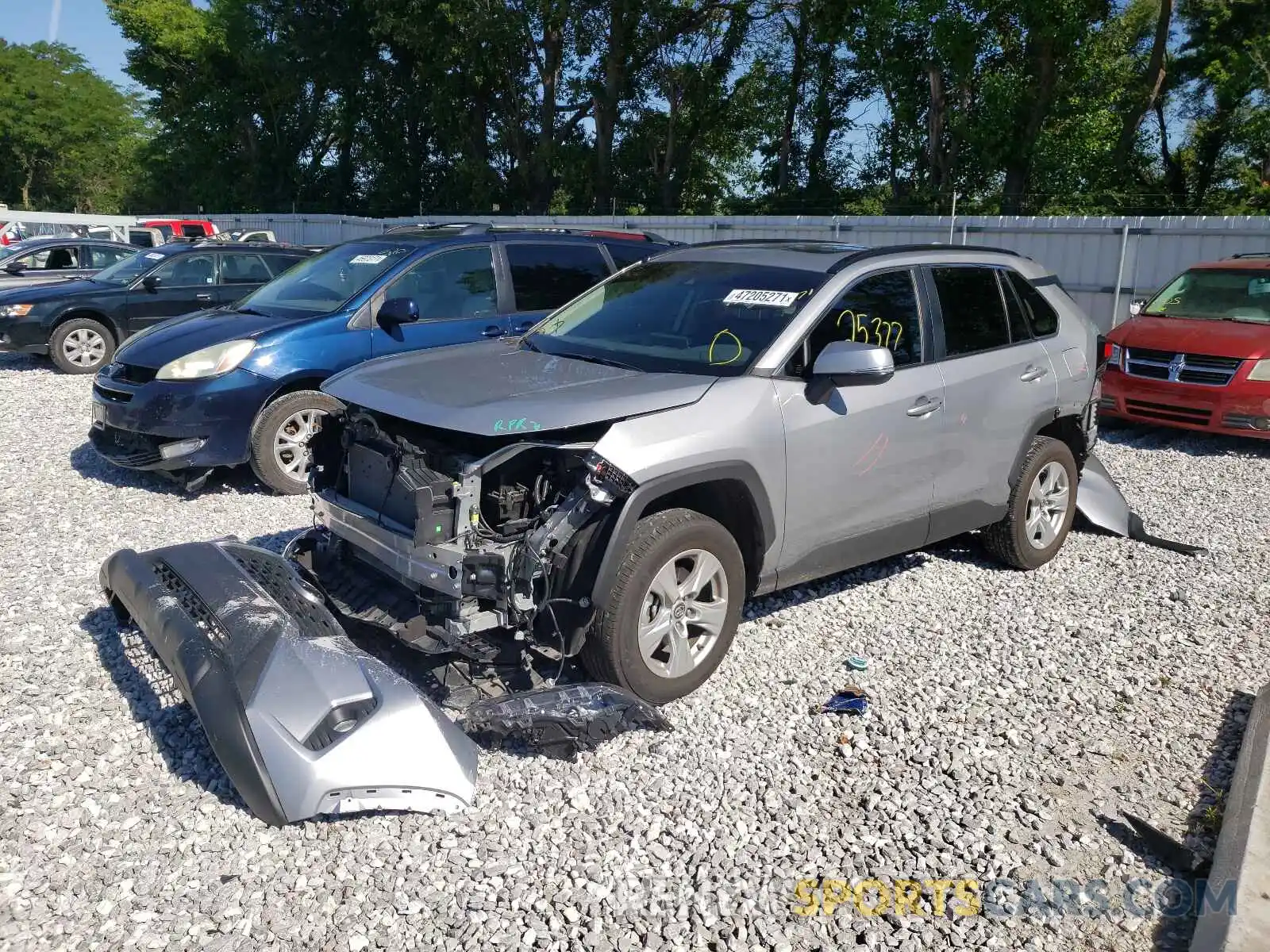 2 Photograph of a damaged car 2T3W1RFV9KC003218 TOYOTA RAV4 2019