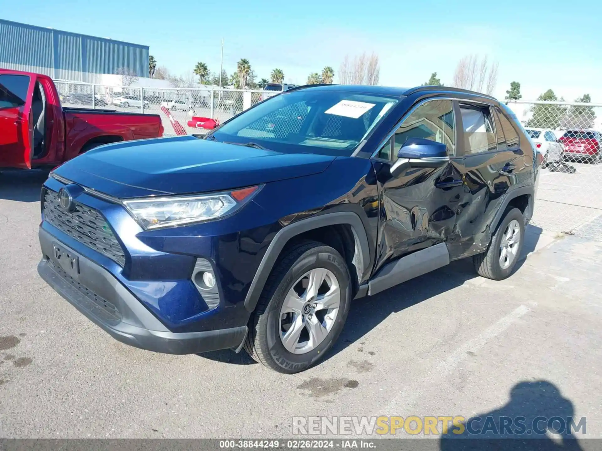 2 Photograph of a damaged car 2T3W1RFV9KC013795 TOYOTA RAV4 2019