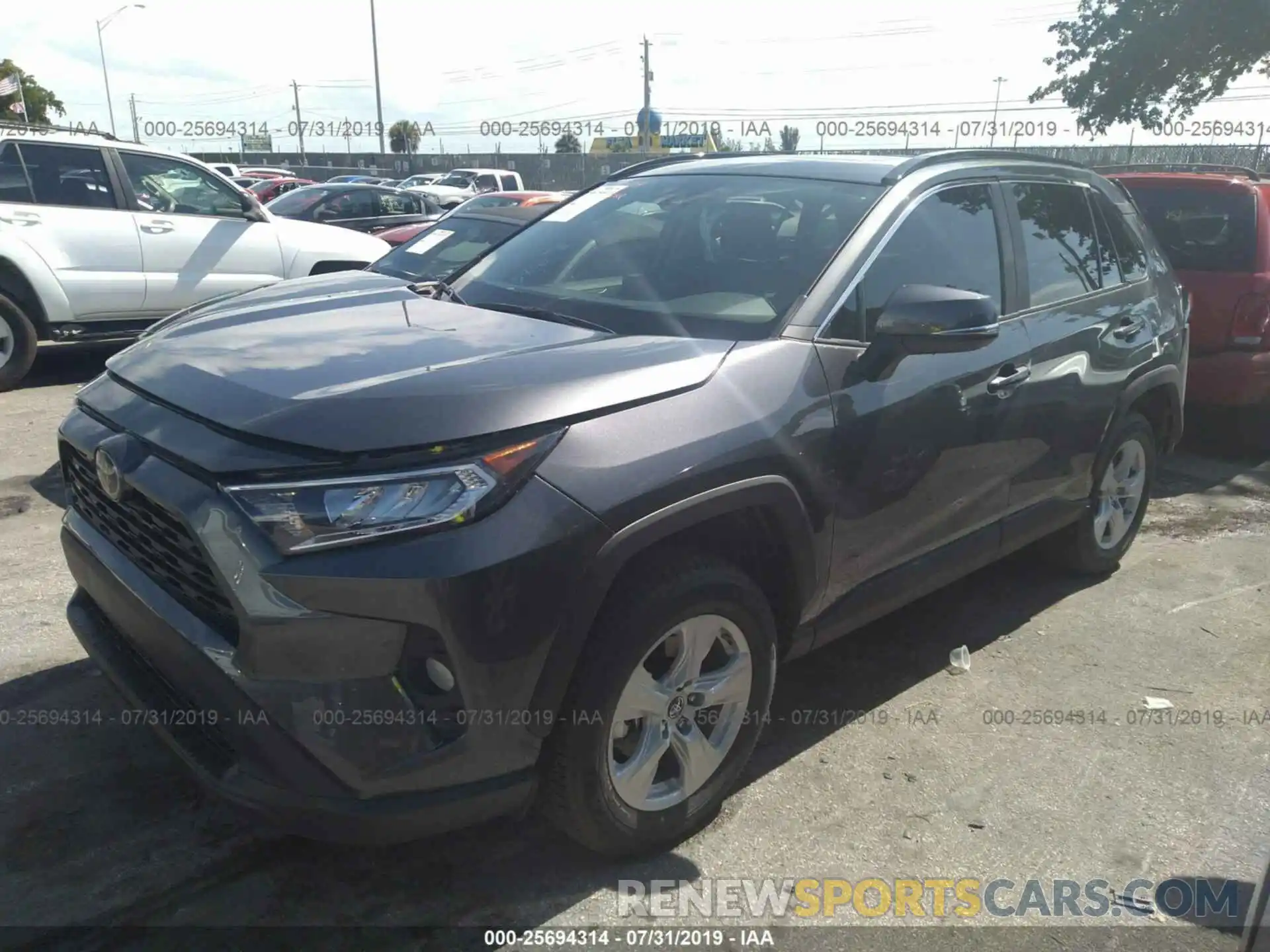 2 Photograph of a damaged car 2T3W1RFV9KC014655 TOYOTA RAV4 2019