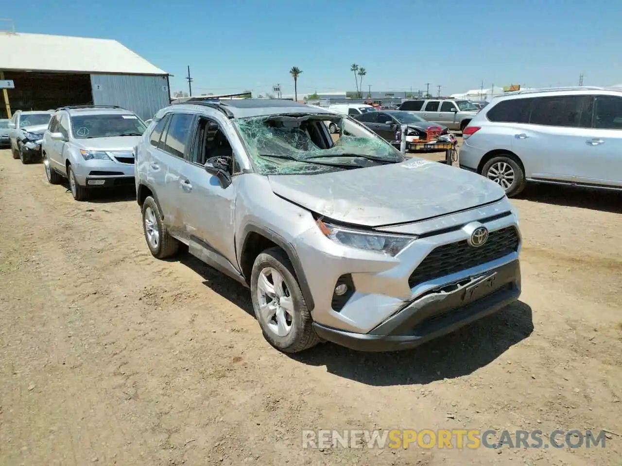 1 Photograph of a damaged car 2T3W1RFV9KC014672 TOYOTA RAV4 2019