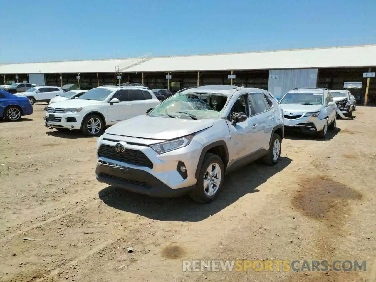 2 Photograph of a damaged car 2T3W1RFV9KC014672 TOYOTA RAV4 2019