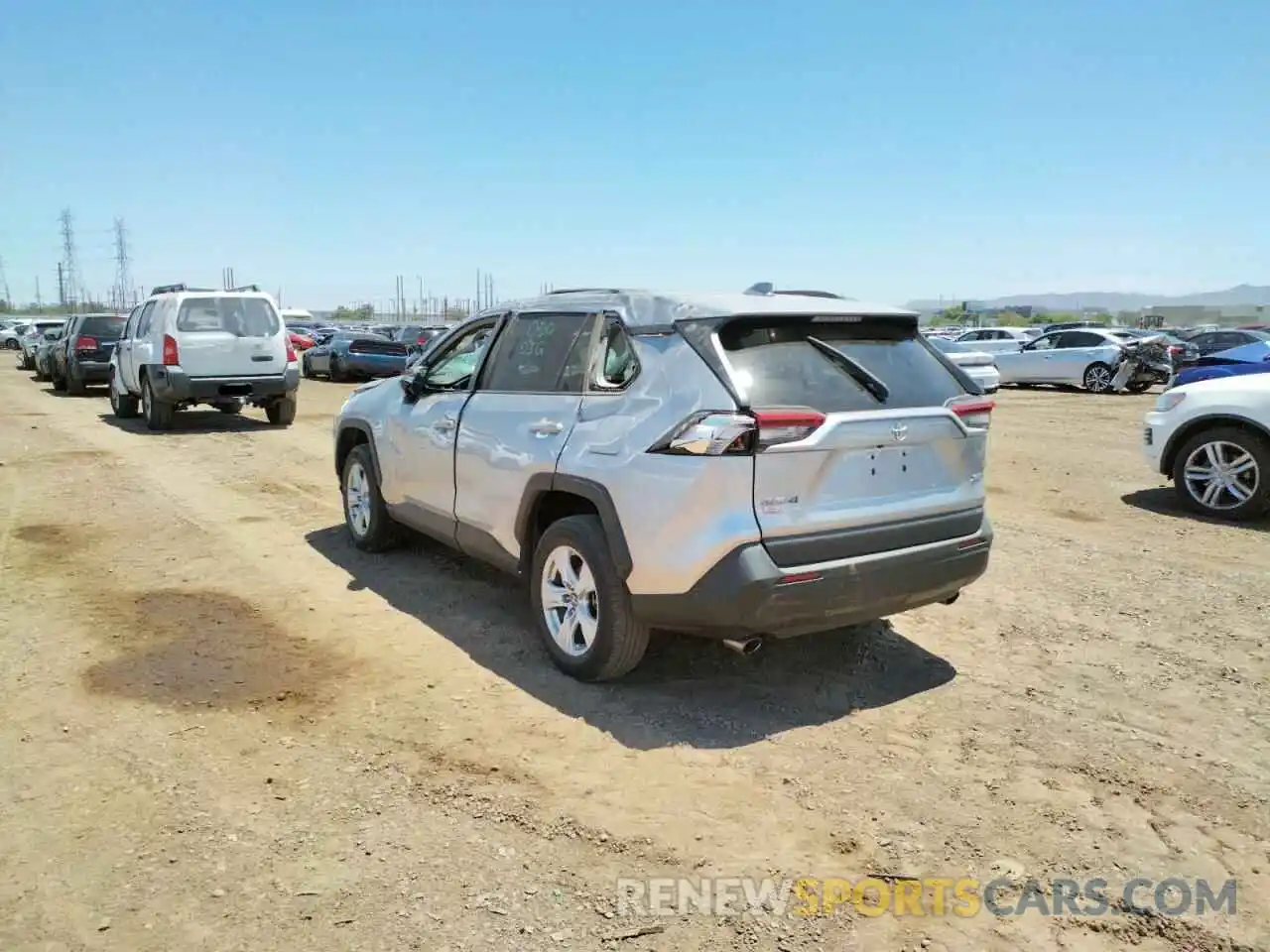 3 Photograph of a damaged car 2T3W1RFV9KC014672 TOYOTA RAV4 2019