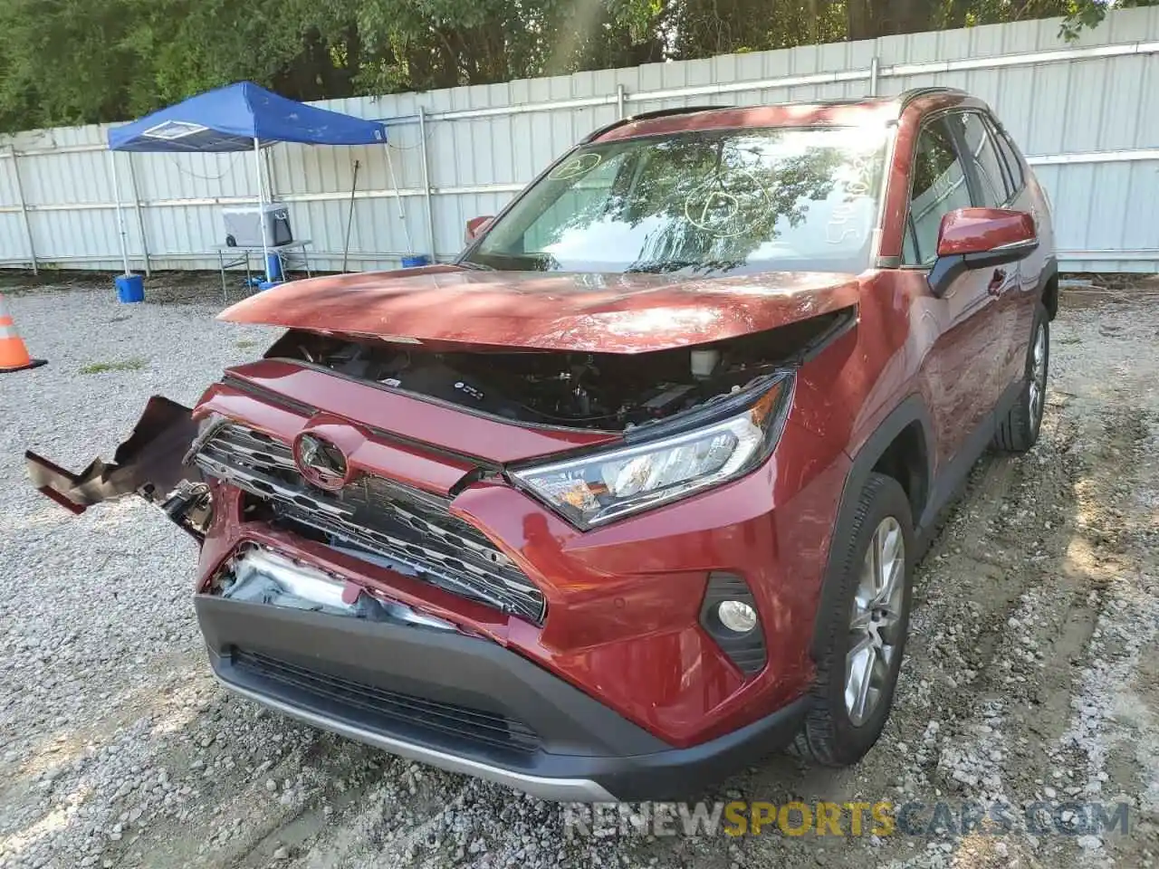 2 Photograph of a damaged car 2T3Y1RFV0KC031174 TOYOTA RAV4 2019