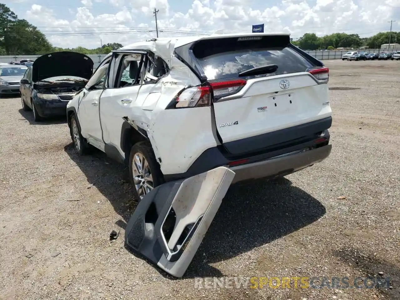 3 Photograph of a damaged car 2T3Y1RFV7KC007454 TOYOTA RAV4 2019