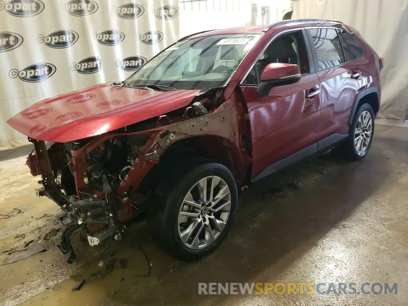 2 Photograph of a damaged car 2T3Y1RFV9KC010954 TOYOTA RAV4 2019