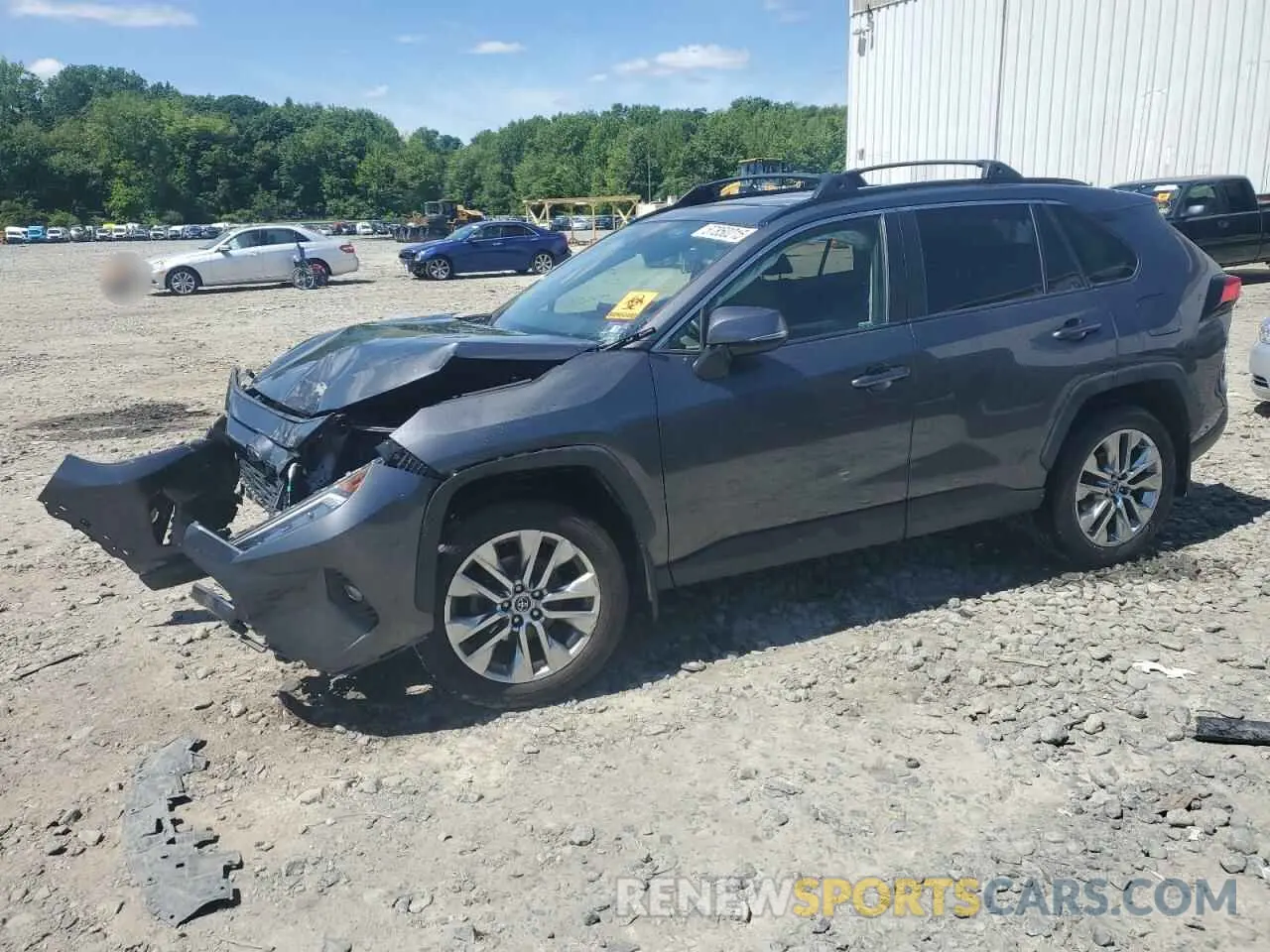 1 Photograph of a damaged car JTMA1RFV1KD011688 TOYOTA RAV4 2019