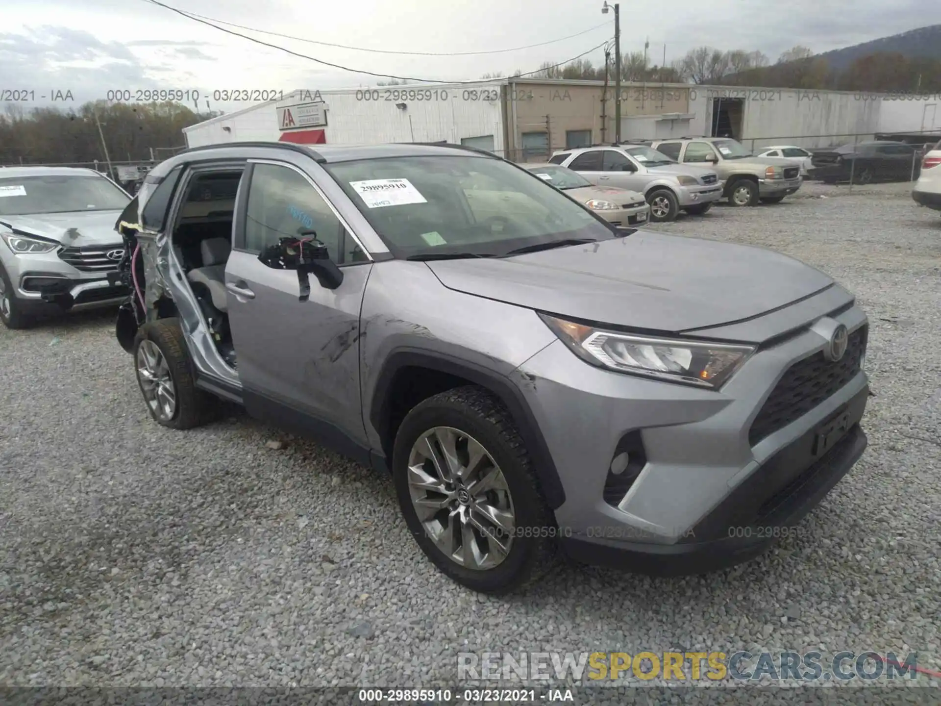 1 Photograph of a damaged car JTMA1RFV1KD014266 TOYOTA RAV4 2019