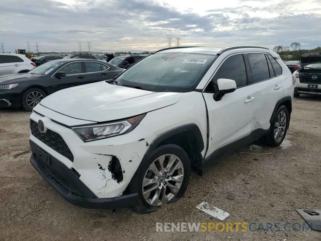 1 Photograph of a damaged car JTMA1RFV1KD024716 TOYOTA RAV4 2019