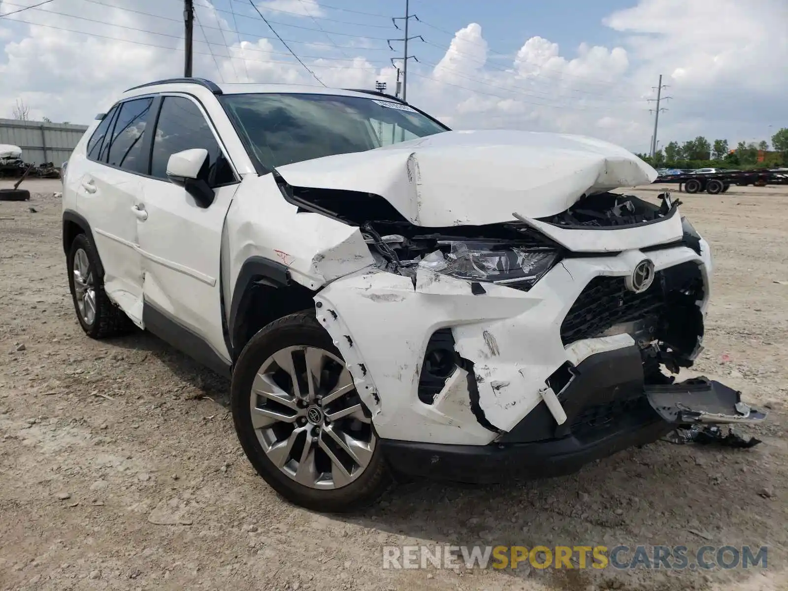 1 Photograph of a damaged car JTMA1RFV2KD003647 TOYOTA RAV4 2019