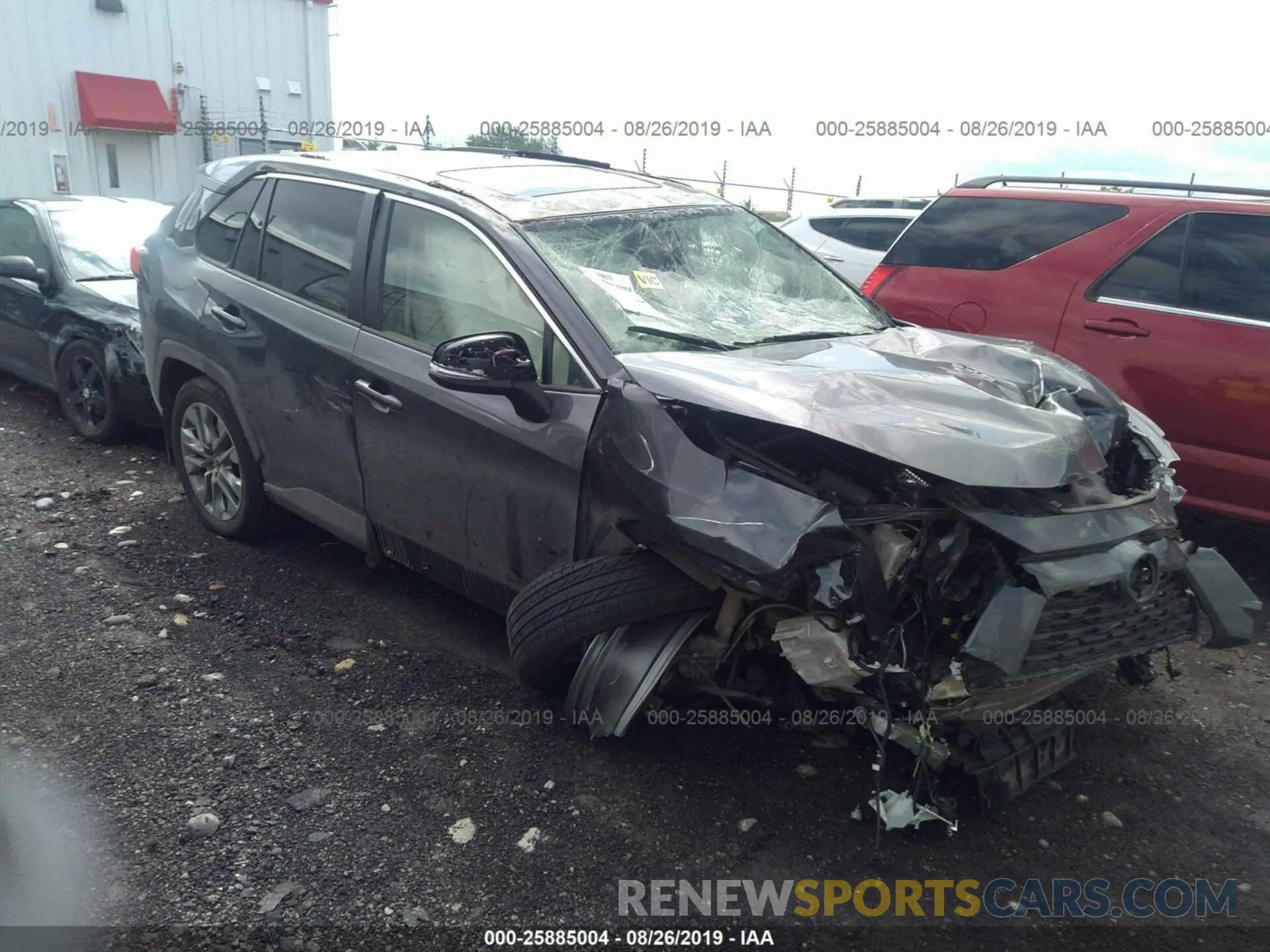 1 Photograph of a damaged car JTMA1RFV2KD012297 TOYOTA RAV4 2019