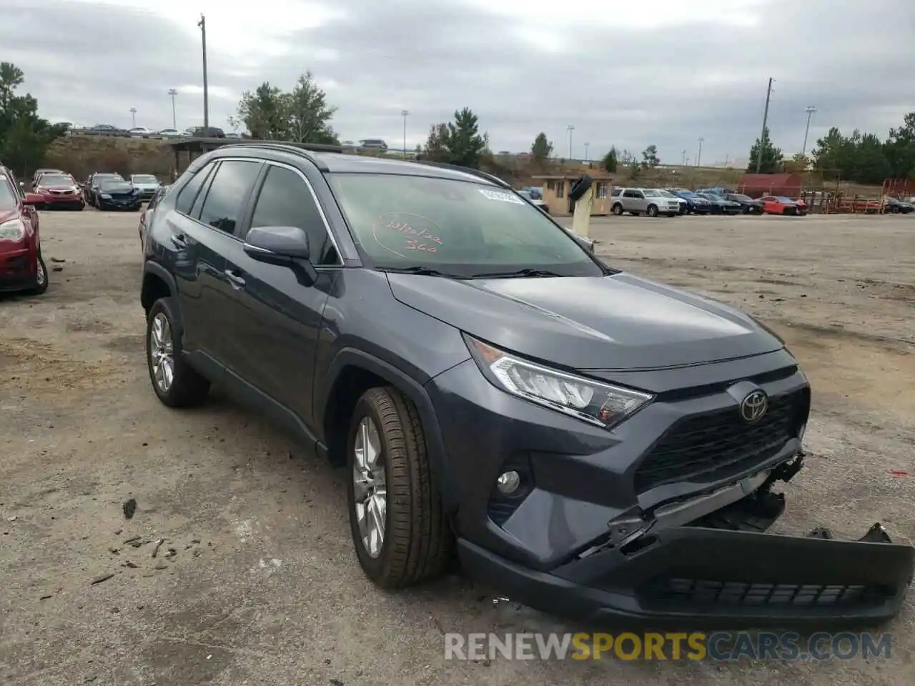 1 Photograph of a damaged car JTMA1RFV2KD504554 TOYOTA RAV4 2019