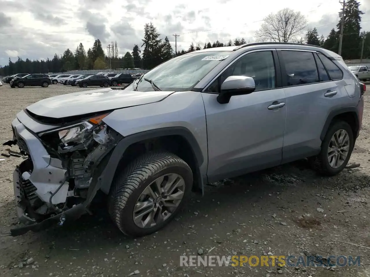 1 Photograph of a damaged car JTMA1RFV3KD504742 TOYOTA RAV4 2019