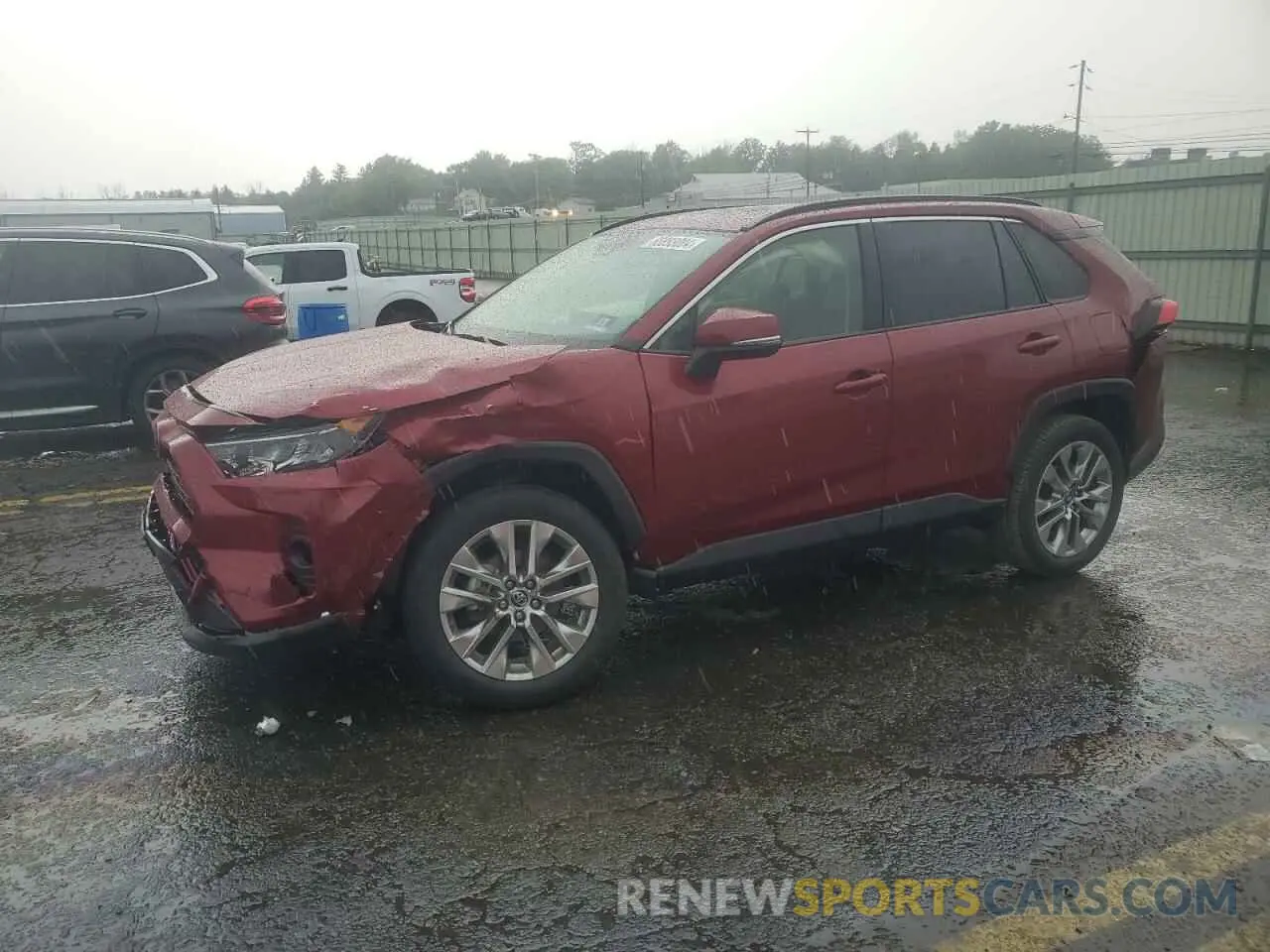 1 Photograph of a damaged car JTMA1RFV3KD514588 TOYOTA RAV4 2019