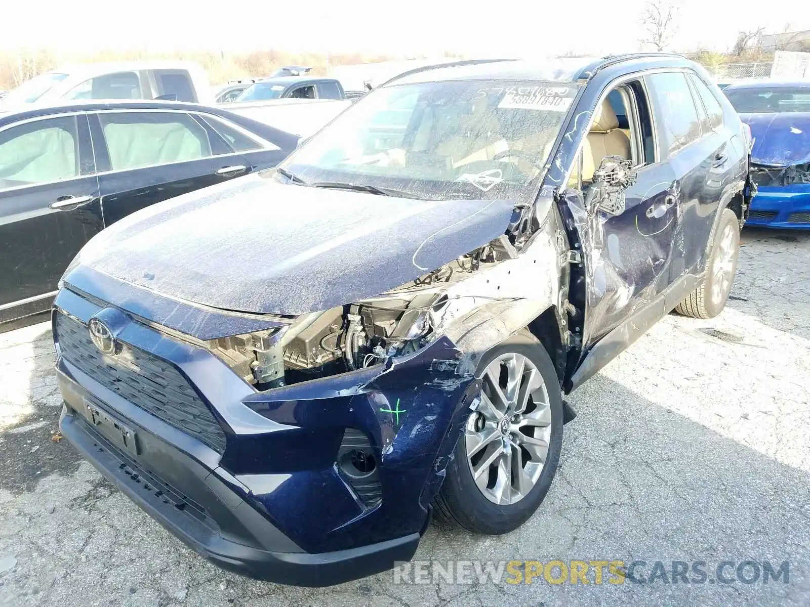 2 Photograph of a damaged car JTMA1RFV5KD016084 TOYOTA RAV4 2019