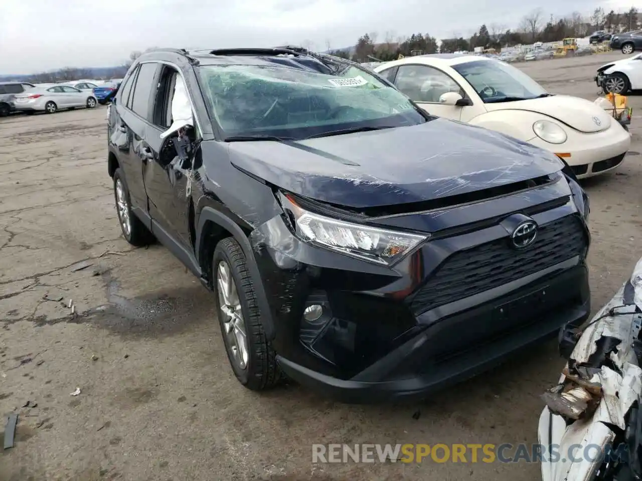 1 Photograph of a damaged car JTMA1RFV5KD044239 TOYOTA RAV4 2019