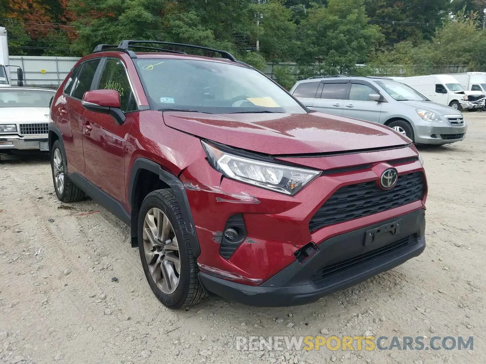 1 Photograph of a damaged car JTMA1RFV5KD502099 TOYOTA RAV4 2019