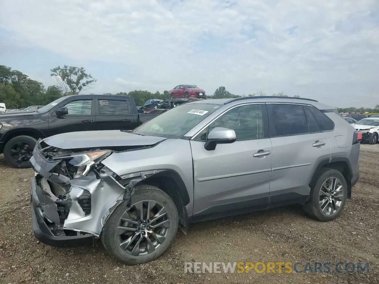 1 Photograph of a damaged car JTMA1RFV5KD503348 TOYOTA RAV4 2019
