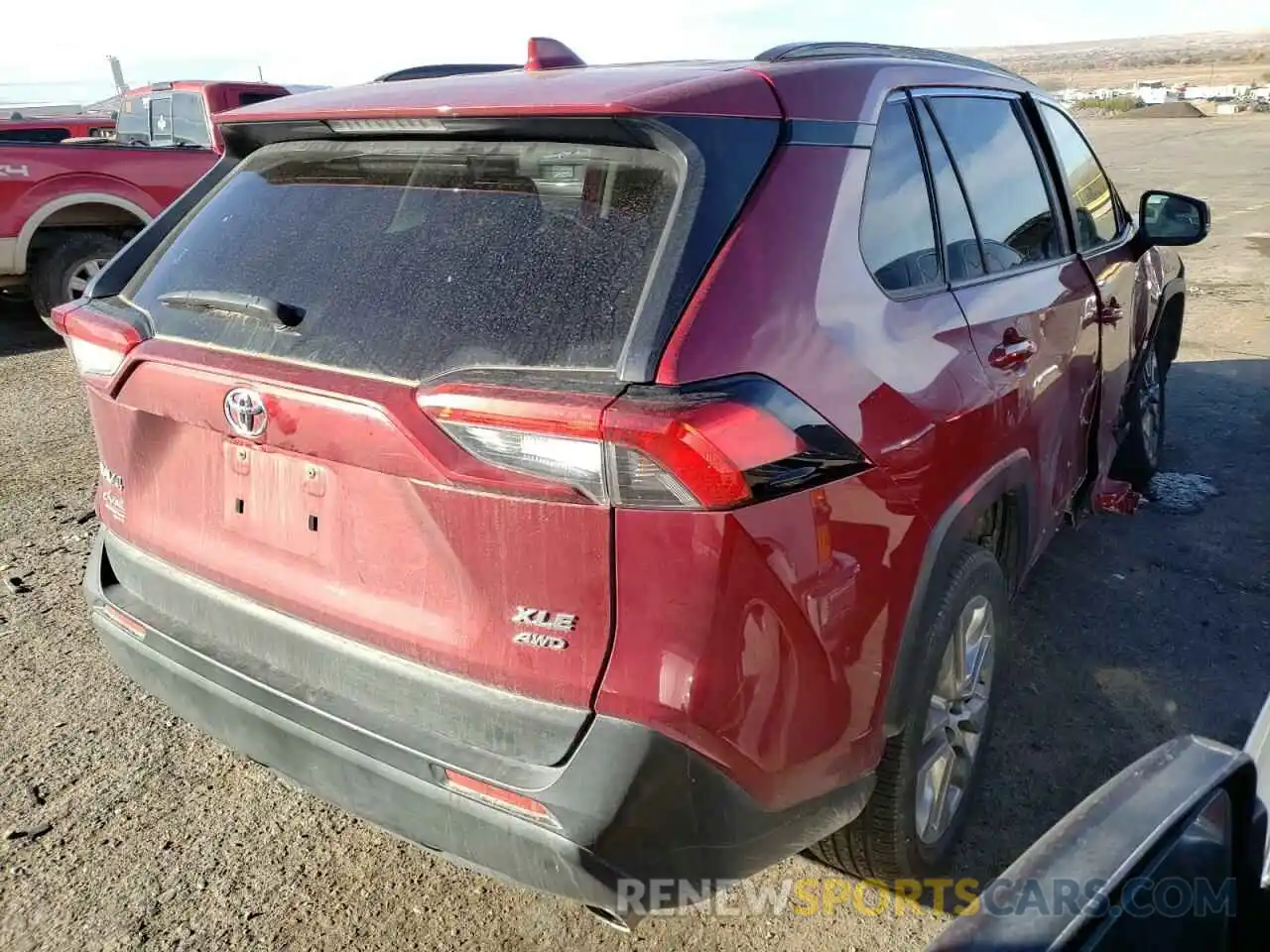 4 Photograph of a damaged car JTMA1RFV6KD005093 TOYOTA RAV4 2019