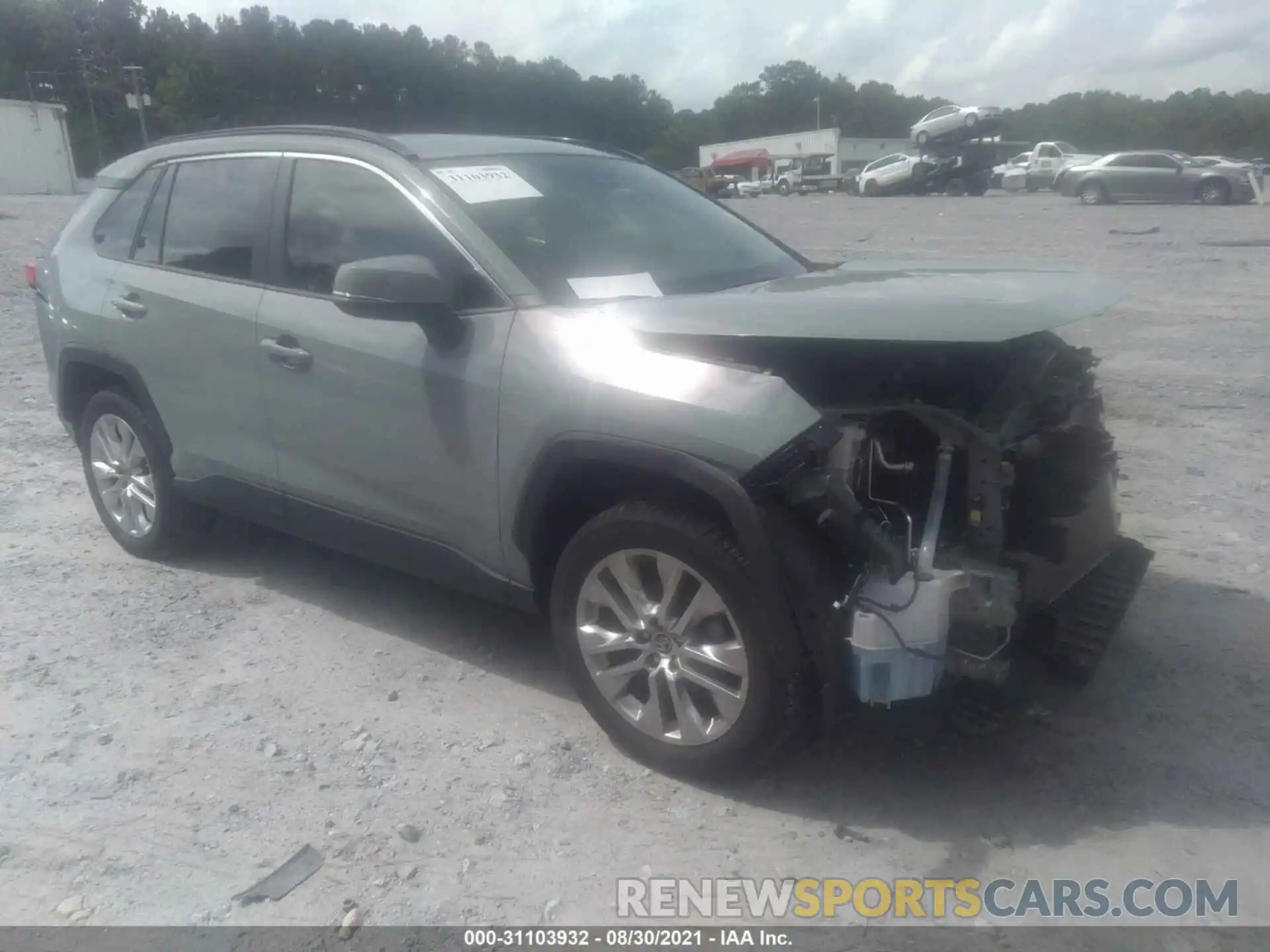 1 Photograph of a damaged car JTMA1RFV6KD026154 TOYOTA RAV4 2019