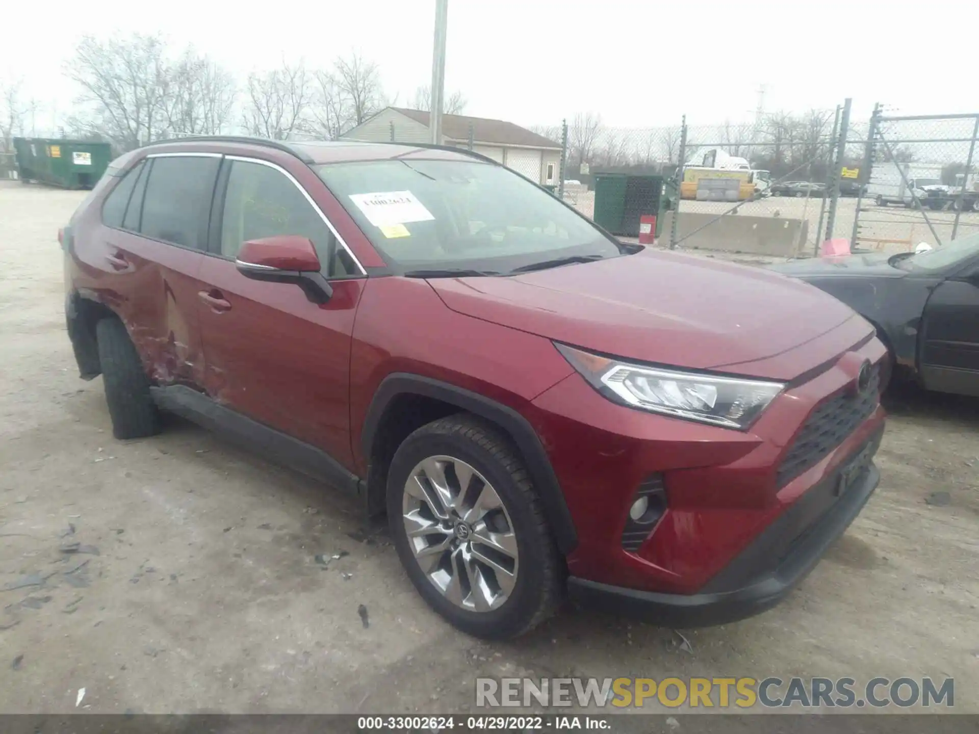 1 Photograph of a damaged car JTMA1RFV6KD511698 TOYOTA RAV4 2019