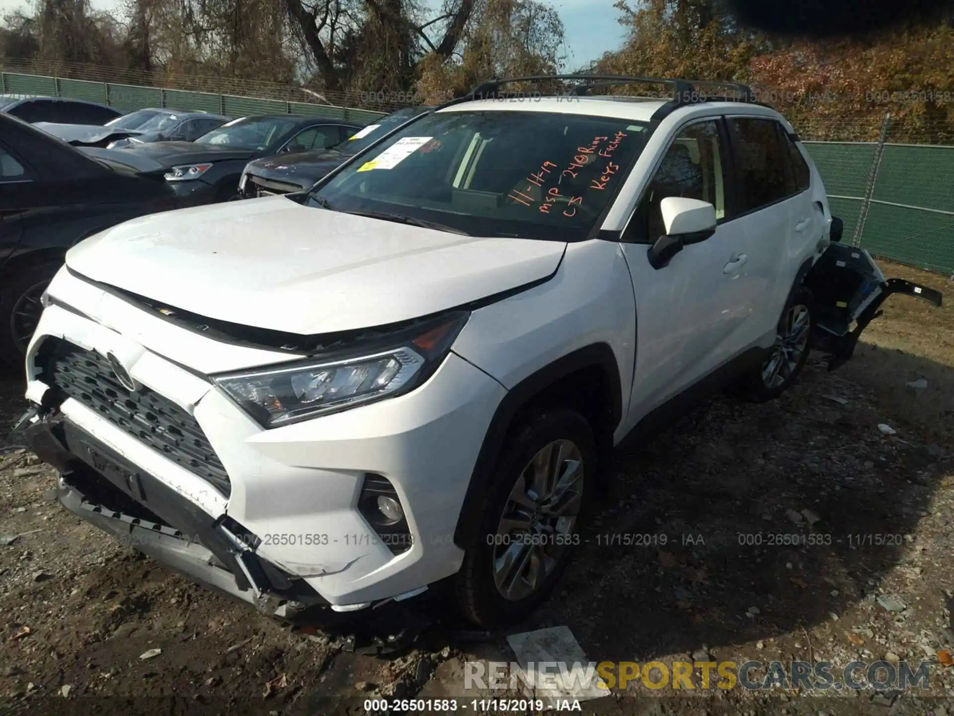 2 Photograph of a damaged car JTMA1RFV6KD514889 TOYOTA RAV4 2019